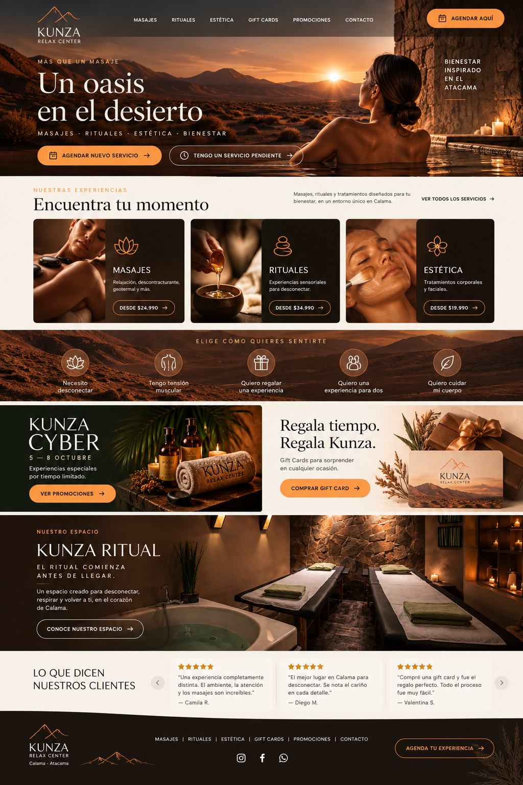 KUNZA Relax Center — Un oasis en el desierto